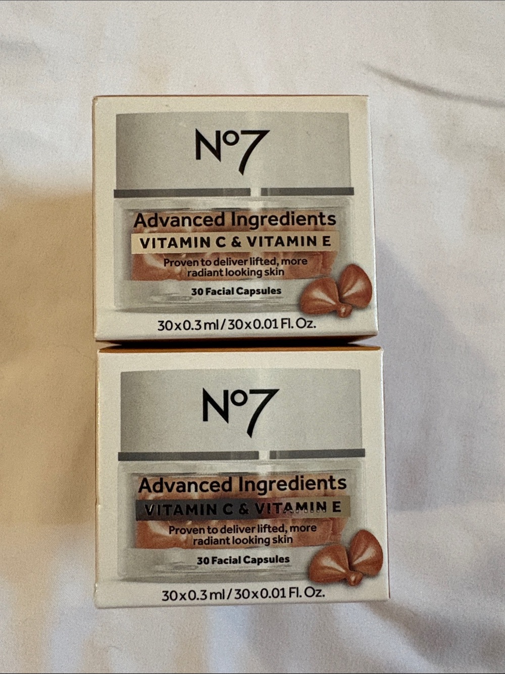 No7 Advanced Ingredients Vitamin C & Vitamin E Facial Capsules